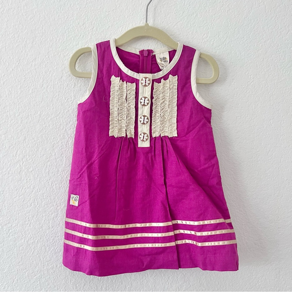 Wildflowers Clothing Happy Go Lucky Festival Fuschia Laverne Dress Sz 18 M